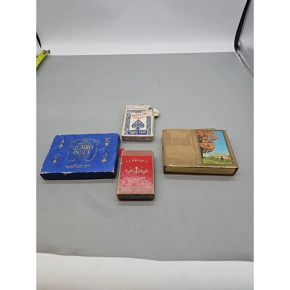 Vintage Bicycle Double‎ No 88 Jumbo Index Playing Cards Blue Box 3 Other Sets